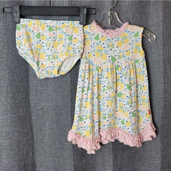 MAGNETIC ME Citrus Bloom 2-Piece Dress & Bloomers Set - Picture 1 of 9